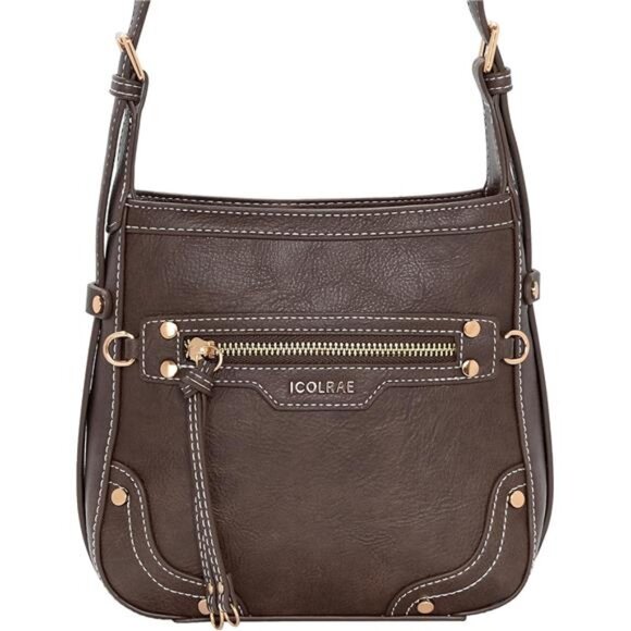 Crossbody Purse with Adjustable Strap, Trendy Coffee - Picture 7 of 7